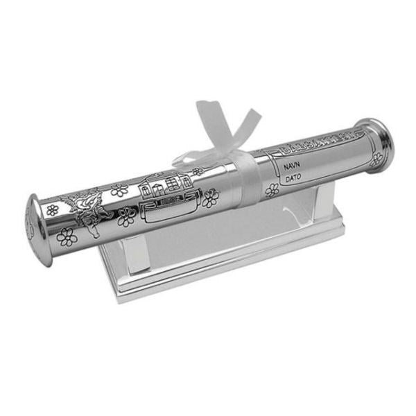 NOA Kids dåbsrør med fod i forkromet finish fra Nordahl Andersen 28 cm